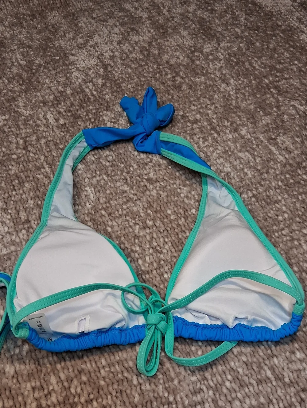 Blue & Mint Two-Piece Women's Bikini/ Thong Swim Set